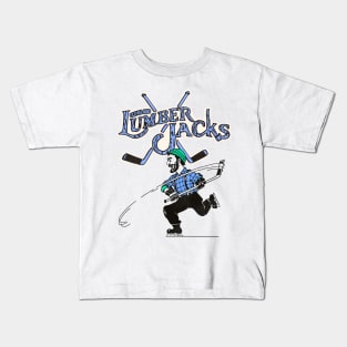 Defunct Cleveland Lumberjacks Hockey Team Kids T-Shirt